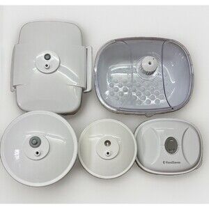 10 Piece FoodSaver Snail Vacuum Seal Canisters Marinate Food Storage